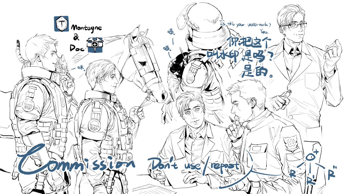 oxoniumRRR's tweet image. #RainbowSixSiege #R6Community 
commission
还有一个……原来我没传这里
