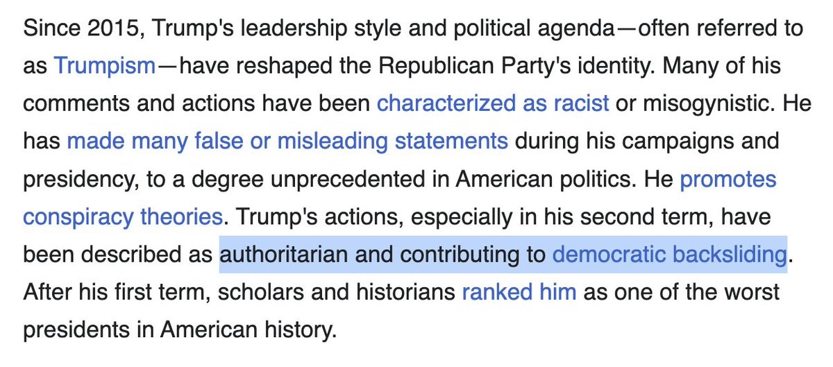 AshleyRindsberg's tweet image. Ayatollah Khamenei: "Pragmatic hardliner"

Donald Trump: "Authoritarian" 

@Wikipedia has a problem.