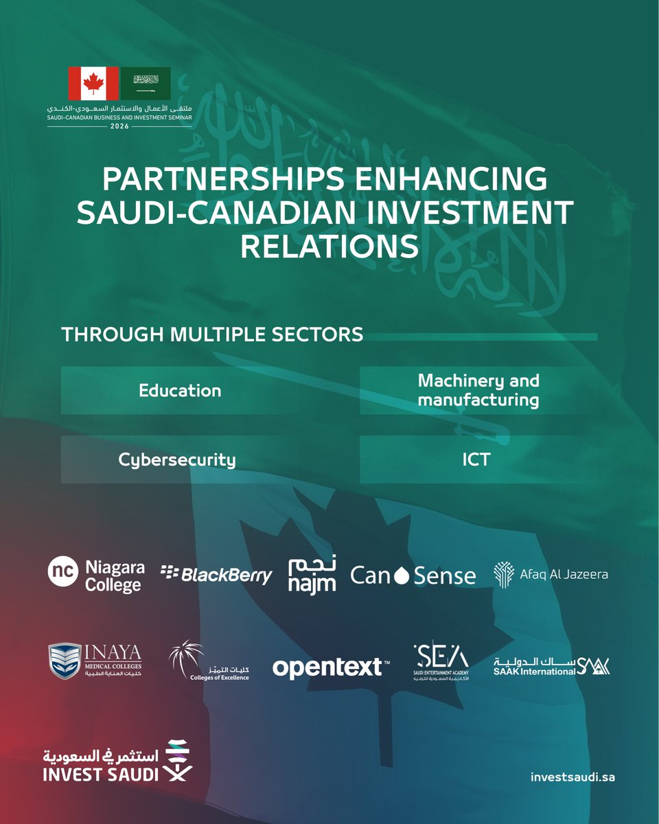 The Saudi-Canadian Business and Investment Forum has seen agreements signed in high priority sectors, including mining, investment, tech, and other areas, between our two nations.