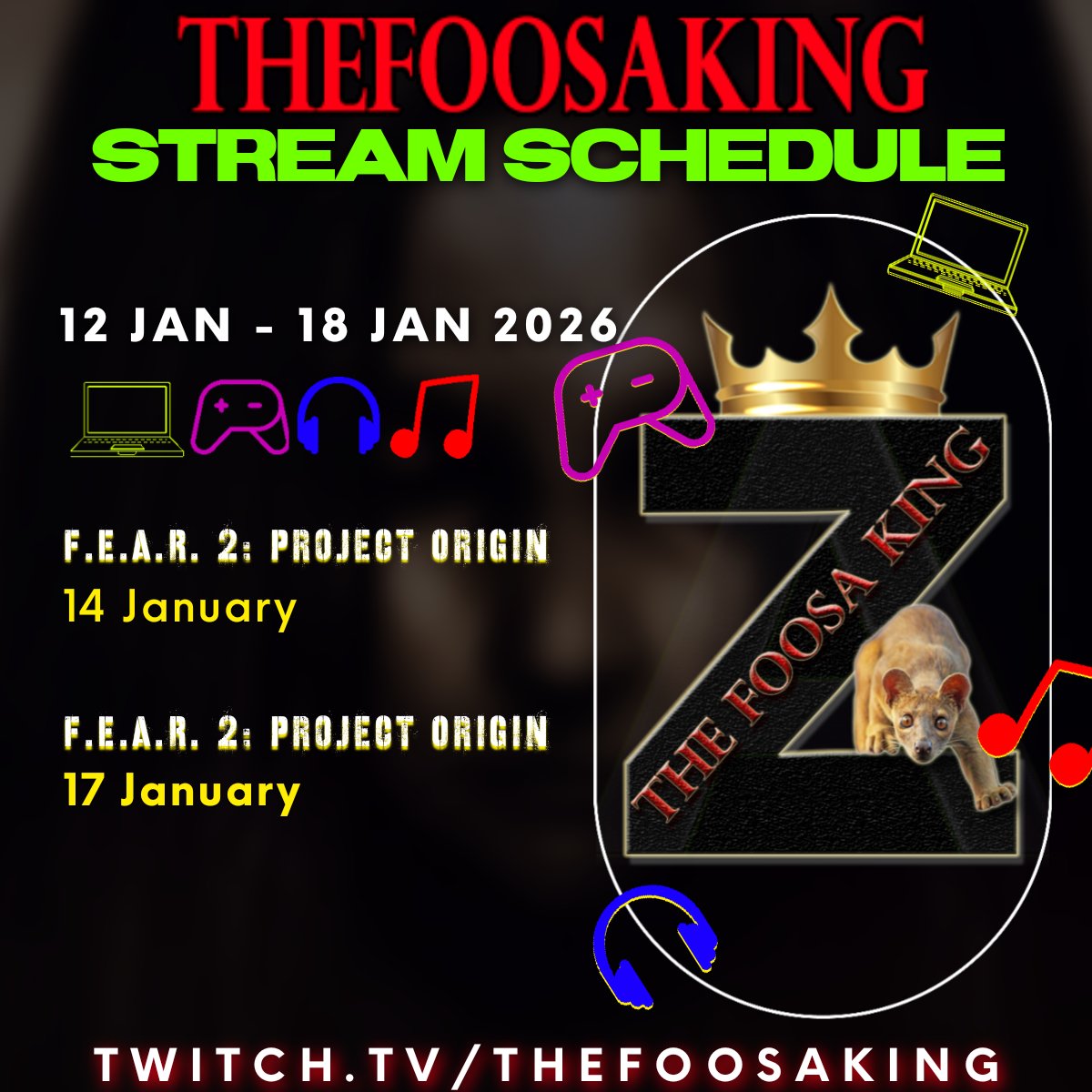 F.E.A.R. 2 PLAYTHROUGH CONTINUES THIS WEEK
#FEAR2 #ProjectOrigin #FEARALMA #TheFoosaKing