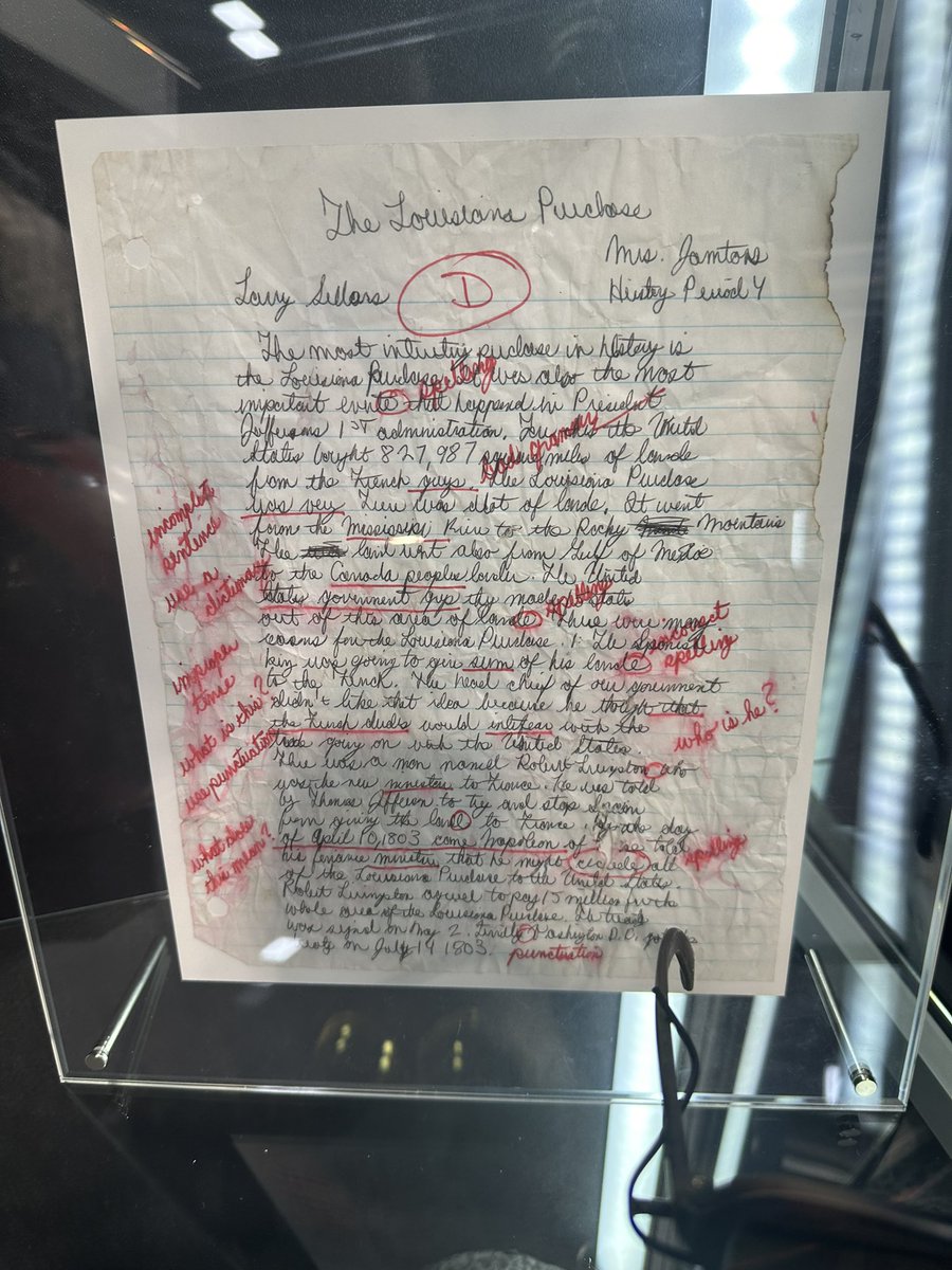 walkingdad8's tweet photo. @ATRightMovies I was at an auction and found Larry’s homework for sale. https://t.co/mmqD9vyihr