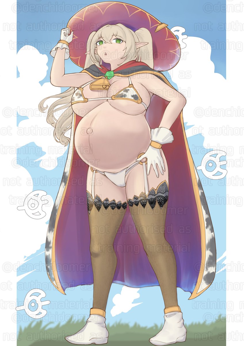 Denchidoomer's tweet image. I love that cute elf girls drawn from below we had for a spell.
Marie belongs to @dearonnus