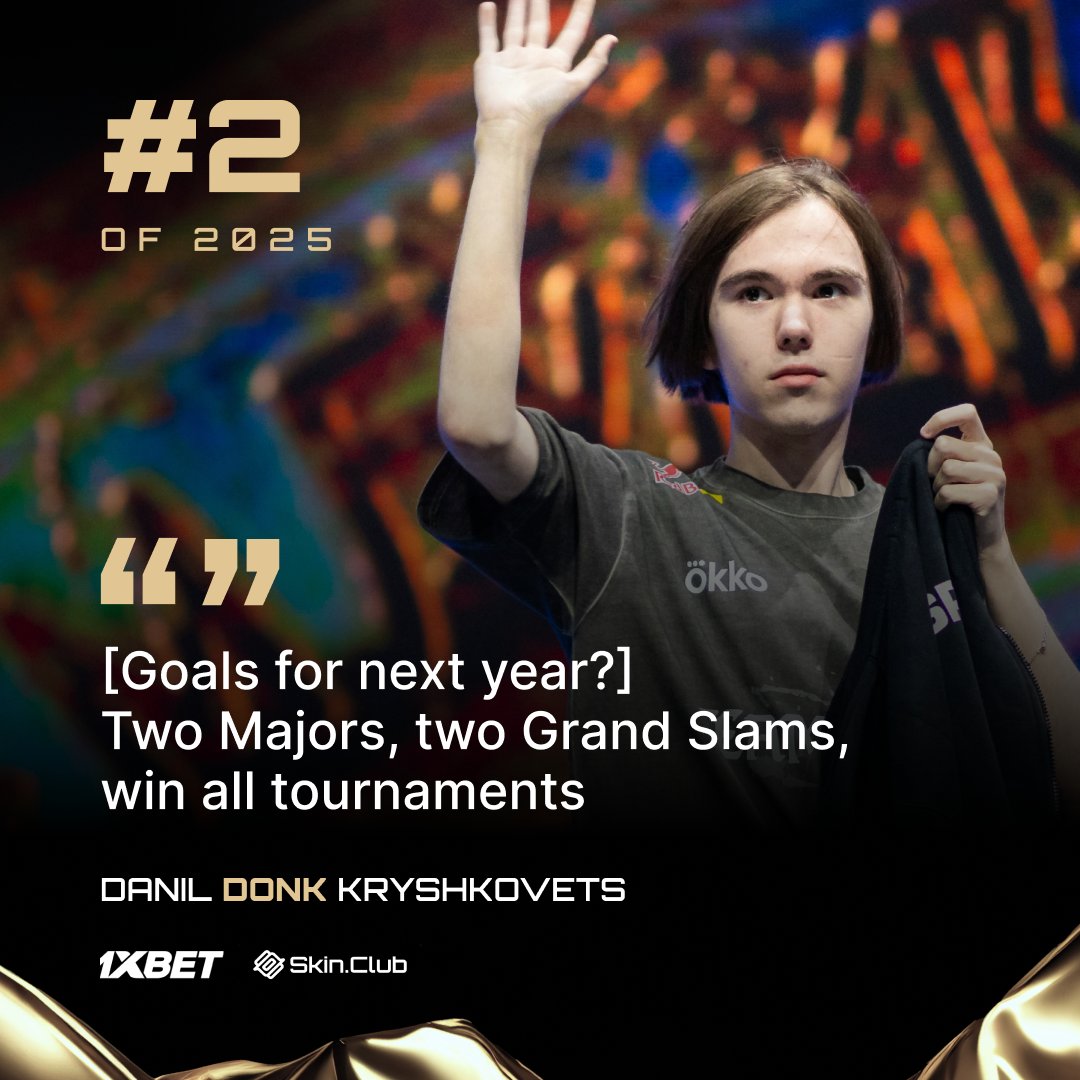 After coming in second on the Top 20, <a href="/donk1337/">donk1337</a> sets very ambitious goals for 2026 👀🏆