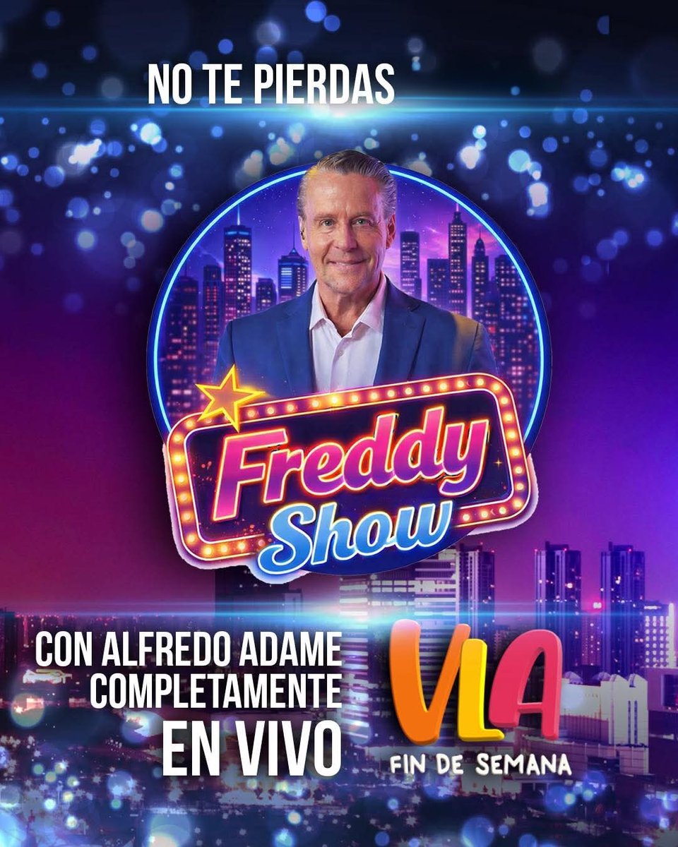 ¿Ya están sintonizando Venga La Alegría ?
No sé pueden perder el "Freddy Show Internacional"
 🌟 tvazteca.com/aztecauno/veng…
#ADAMEGANADOR #AlfredoAdame