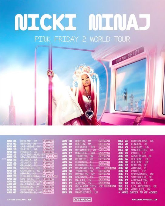 onikascrown's tweet image. Remember when we had the arenas yelling out sold out minaj 😭