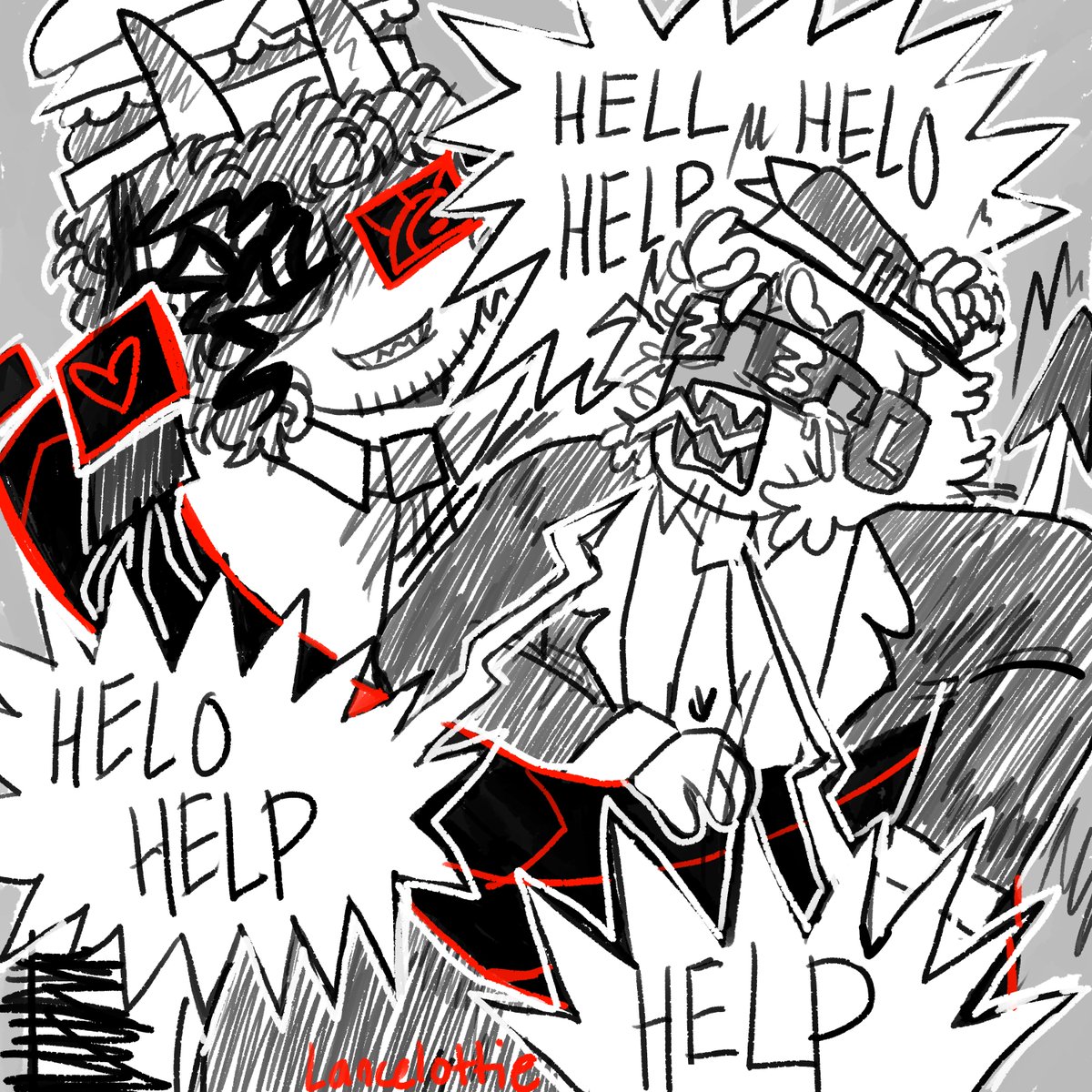 really messy shitpost comic from not too long ago
#phriendsmp #roblox #c00lgui #clover #luckyexploiter
(technically ->) #007n7 #luckyhacker #7n7chance