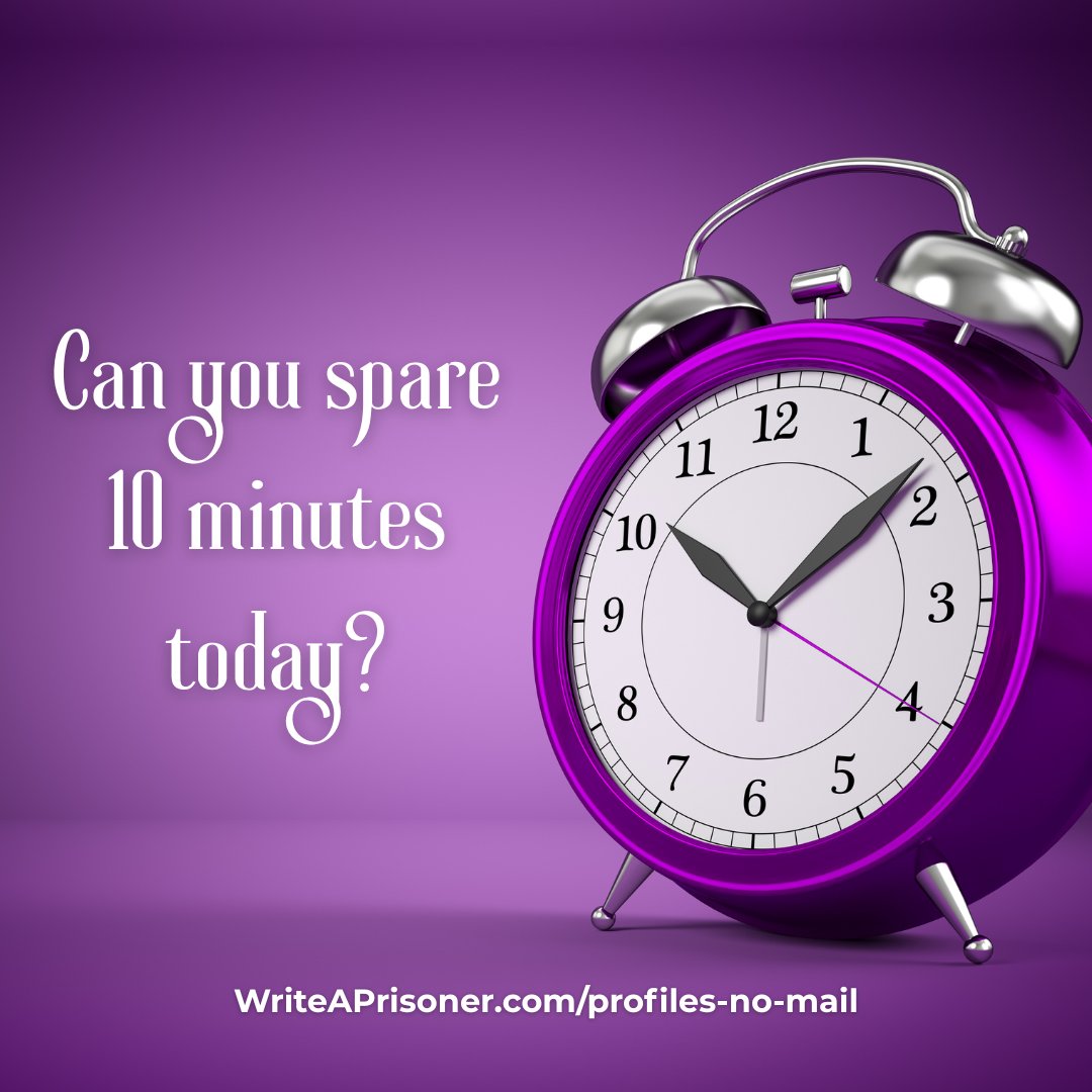 writeaprisoner's tweet image. Busy day today? For someone incarcerated, time drags slowly by. Can you please spare 10 minutes to send a few words of encouragement to someone on our "needs mail" list? You'll find their profiles here: writeaprisoner.com/profiles-no-ma…
Choose email forward - we'll print &amp;amp; mail! 🥰