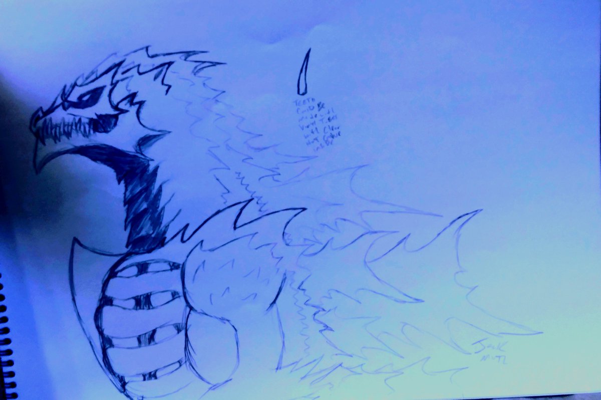 jack_muth's tweet image. Mor concept for A Space or Star Godzilla I think the final one could work.