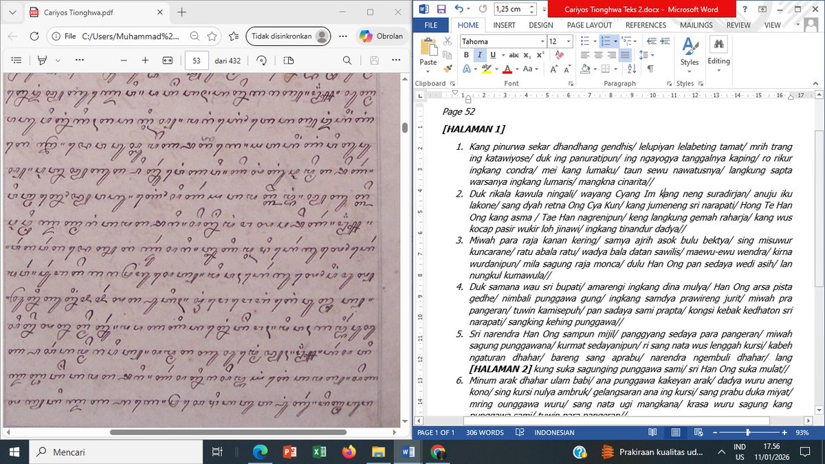 Mari kita jelajahi naskah lagi. Comeback yg cukup lama setelah 3 tahun disibukkan dengan urusan korporat hahaha