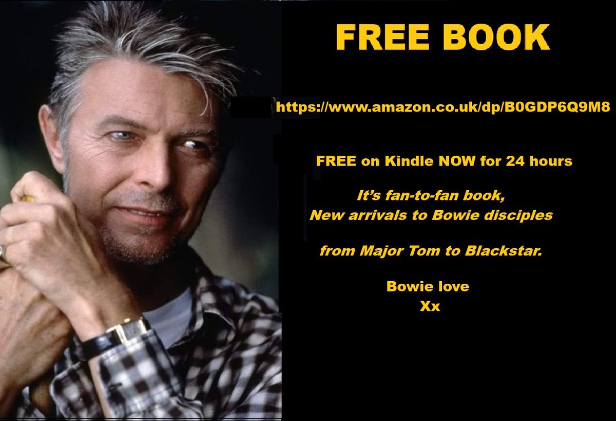 greatunsigneduk's tweet image. Free Link ⭐
amazon.co.uk/dp/B0GDP6Q9M8

FREE on Kindle NOW for 24 hours only.
It’s fan-to-fan, New arrivals to Bowie disciples 
from Major Tom to Blackstar.
Bowie love ❤️