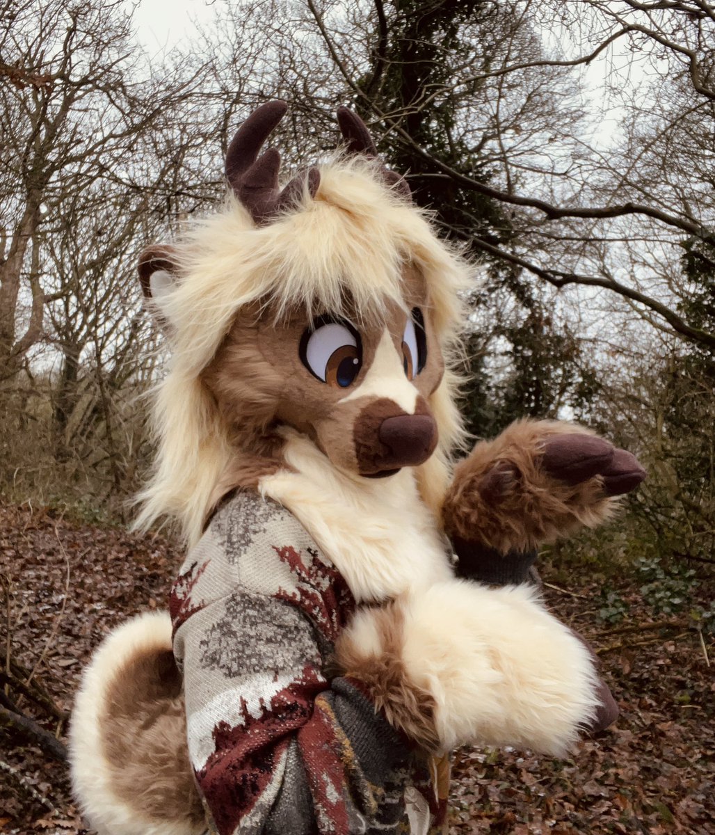 sodayeena's tweet image. 🍂🌲Cedar the Deer🌲🍂

I can finally reveal my new baby in full!! Cedar is my truesona and was so lovingly crafted for me by @OtterPopped_ 🦌

I can’t stop staring at them ahhh they’re just the cutiest patootie 😭🤎