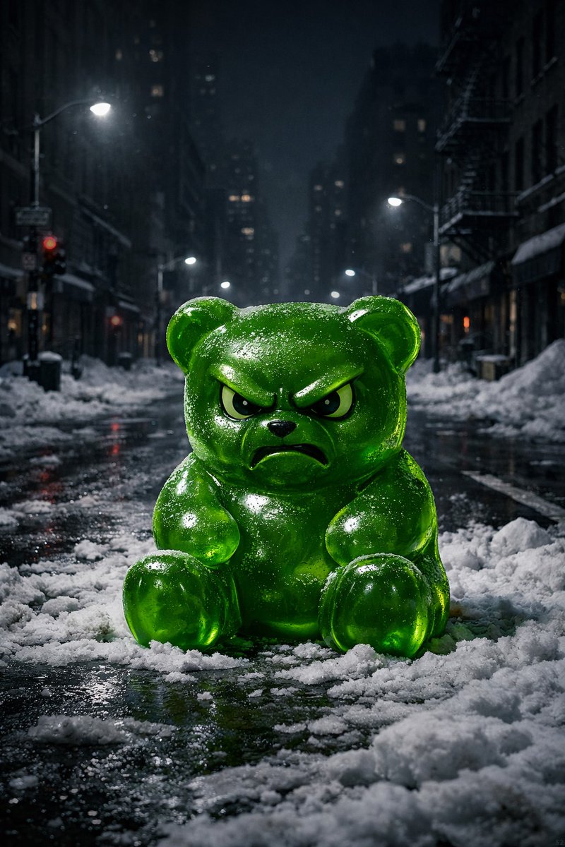 _Kaliido_'s tweet photo. A lonely gummy bear. Cute, cold and angry.

#cinematicphotography #gummybear #streetphotography #wetpavement #urbanphotography #cityatnight #greengummybear #nightphotography https://t.co/4Iiry8q8jb