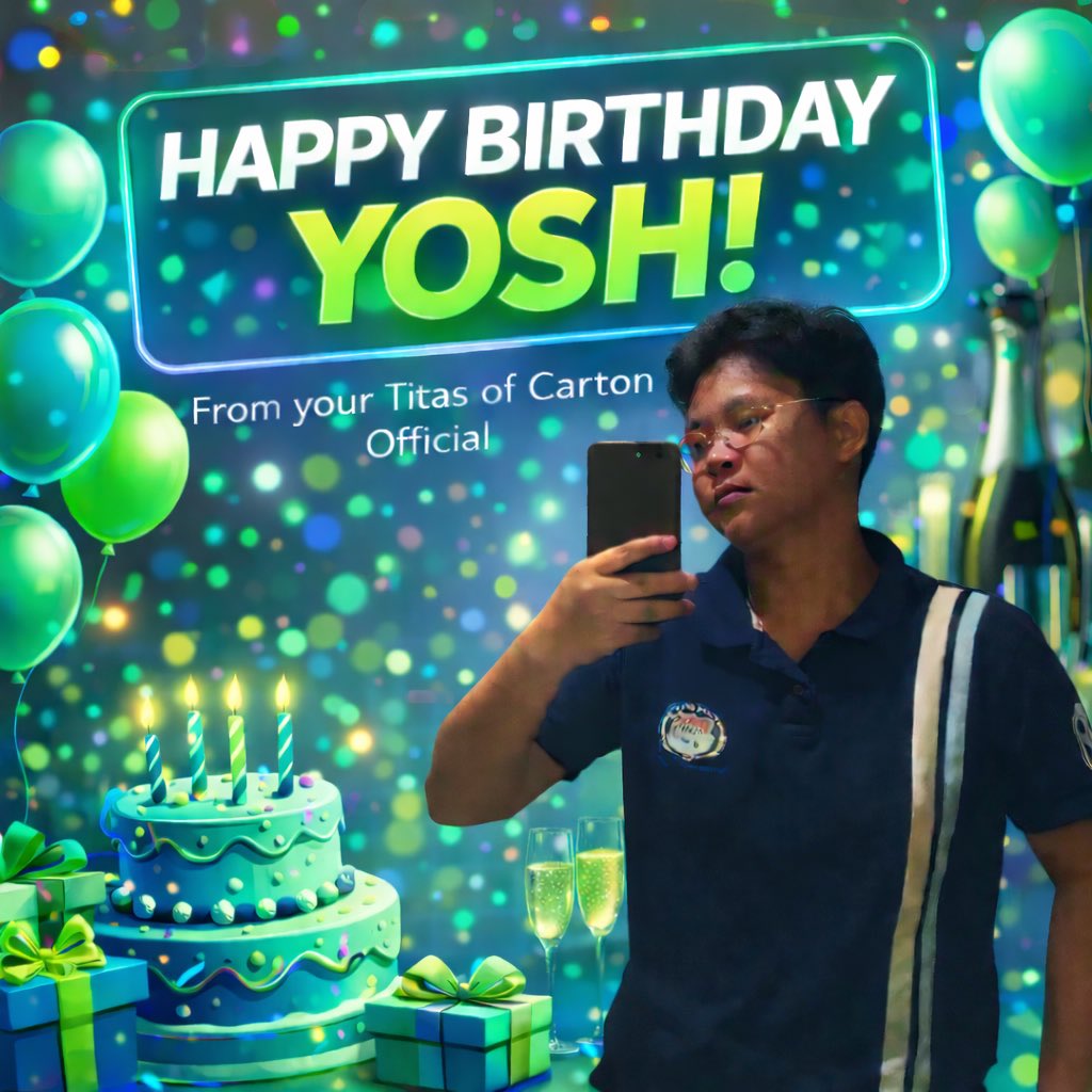 titasofcarton's tweet photo. Happy Birthday, Yosh! You are a great and kind person. We know that the Lord will continue to bless you in everything you do. Always choose to stay kind and humble to everyone. Thank you for the friendship we have built. We want you to know how much we love you. We love you and will support you no matter what. We are always here for you SOLID right?❤️

CARTON SUNTASTIC COMEBACK