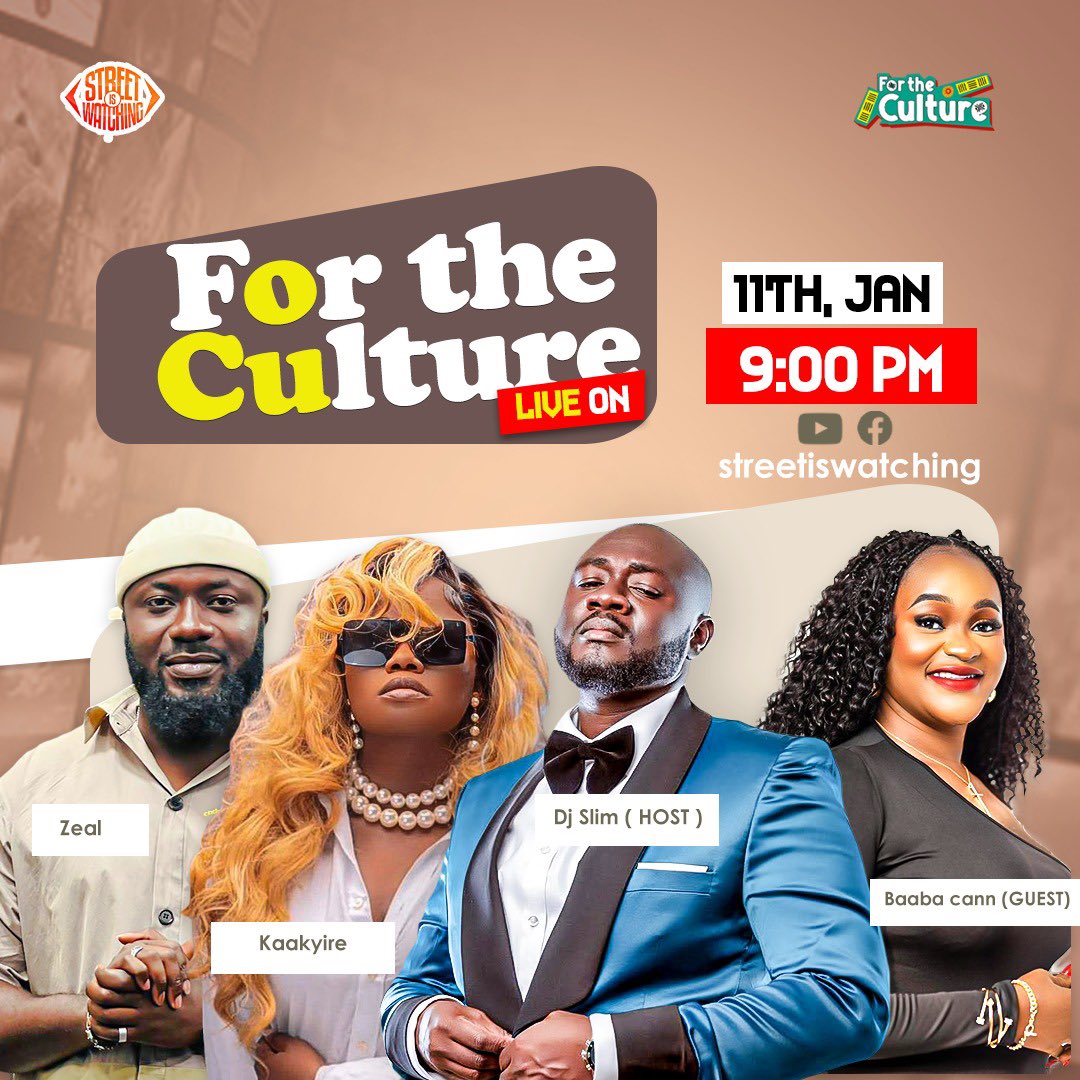 SIWGhana's tweet image. We sit for a convo tonight at 9pm on street is watching #ForTheCulture