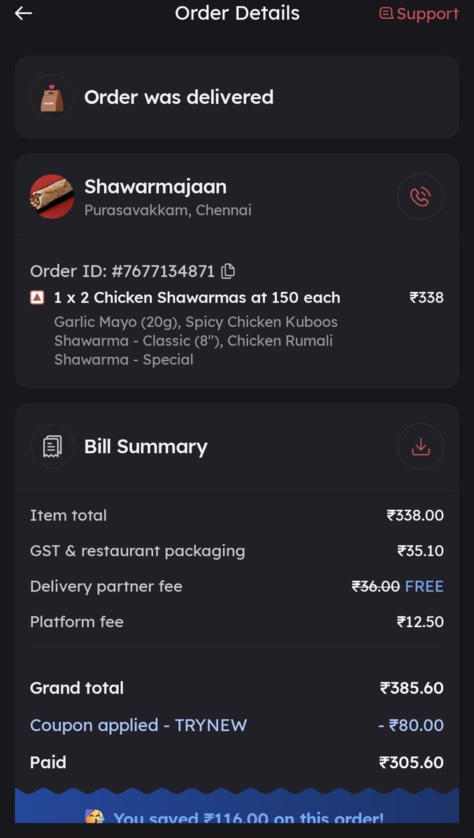ImAman_30's tweet photo. @zomato Second time this has happened. Ordered Chicken Shawarma &amp; Special Chicken Shawarma with Rumali Roti, received plain egg with mayo and onion. Restaurant won’t answer calls, chat support is unresponsive. This is unacceptable. Expect immediate refund, investigation. https://t.co/W0CK0DXNoJ