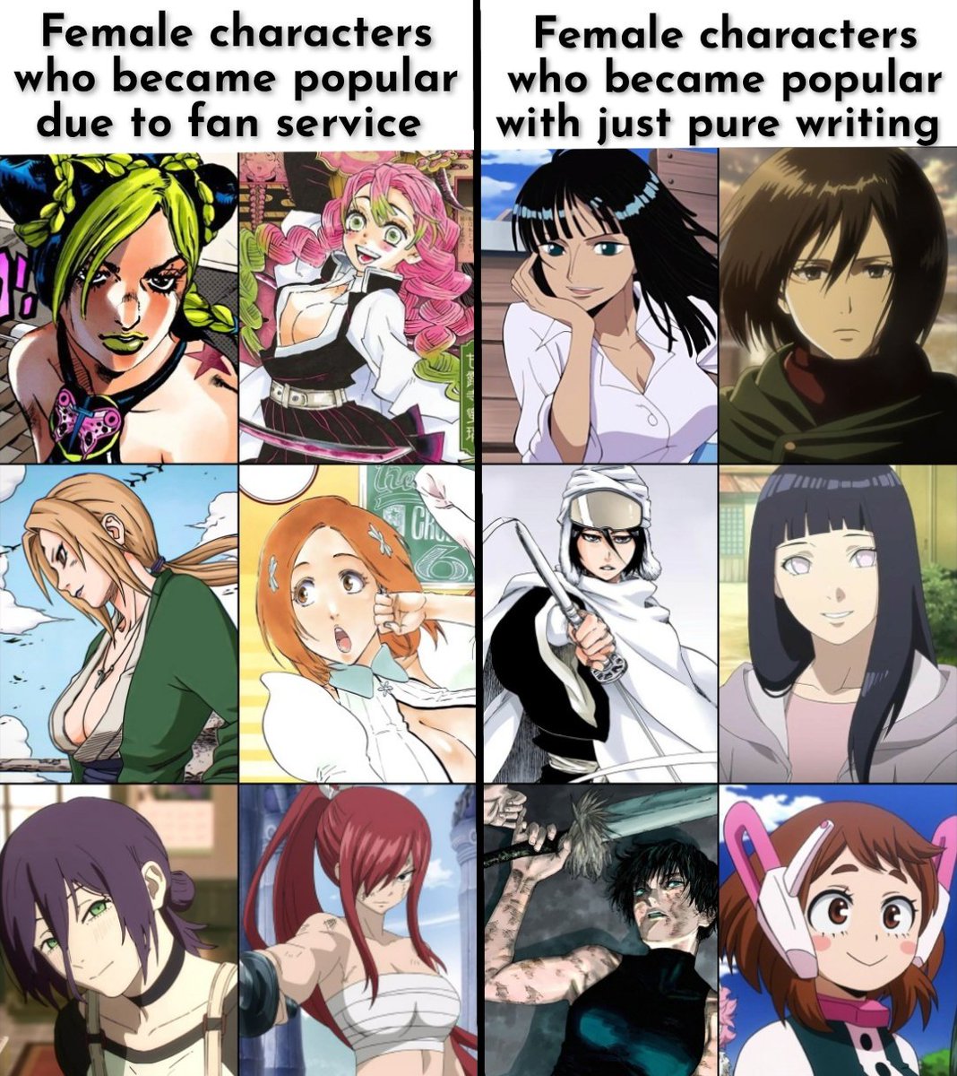 gearfornothing's tweet image. Female characters who never rely on fan service to get popular will always be my favourite