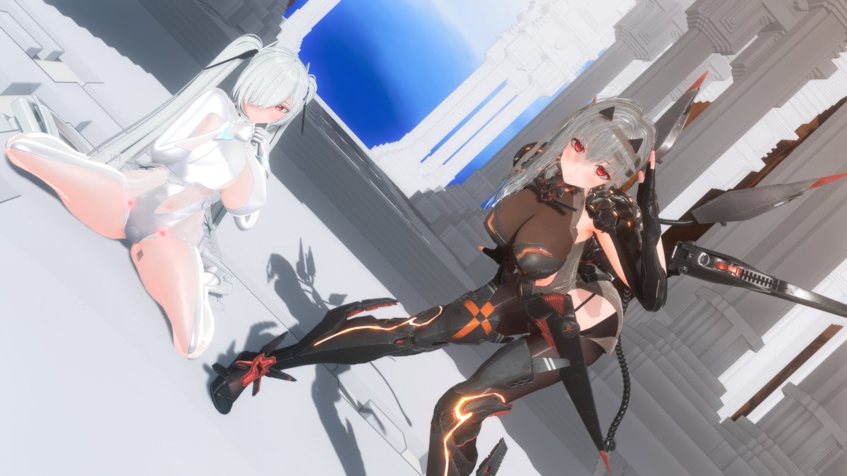 It's like one is from warp space (
#CM3D2 #COM3D2 #カスタムオーダーメイド3D2