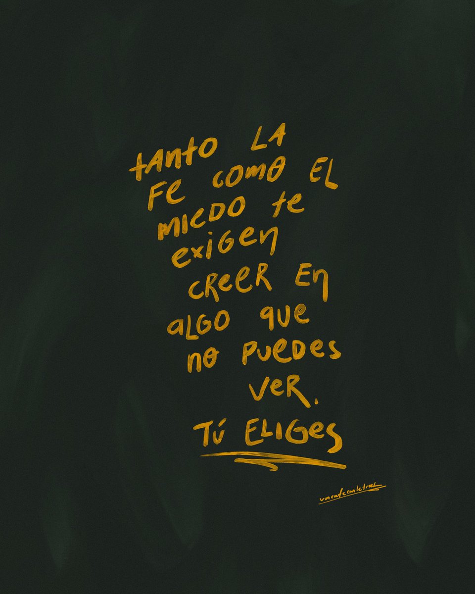 uncafeconletras's tweet image. te arriesgas o te acobardas, tú eliges