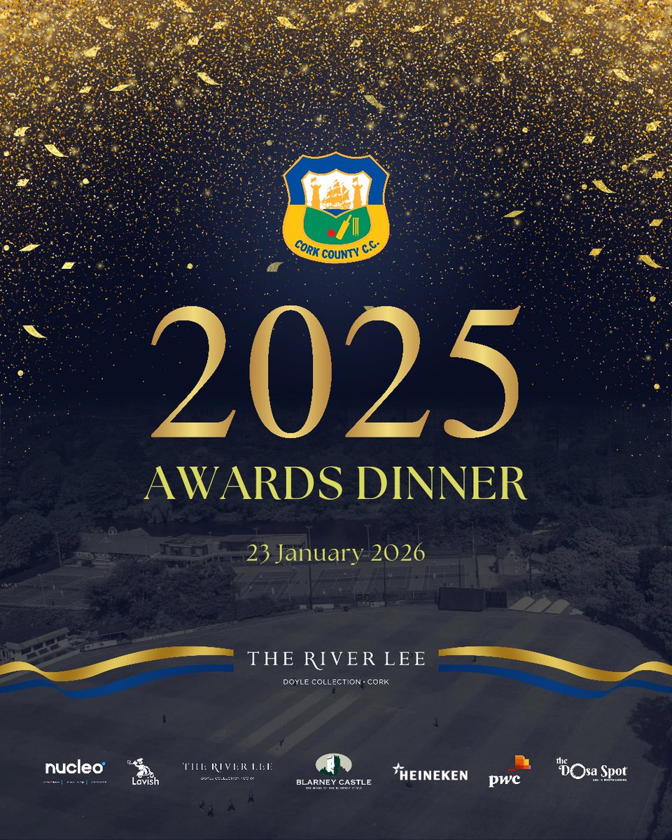 Cork_CountyCC's tweet image. ✨ 𝐂𝐞𝐥𝐞𝐛𝐫𝐚𝐭𝐢𝐧𝐠 𝟐𝟎𝟐𝟓 𝐚𝐭 𝐓𝐡𝐞 𝐑𝐢𝐯𝐞𝐫 𝐋𝐞𝐞

With less than two weeks to go, tickets for our Annual Awards Dinner at @RiverleeHotel are selling fast.

Don’t miss the biggest social night of the year as we celebrate 2025. 

​🎟️ bit.ly/cccc-ticket-sa…