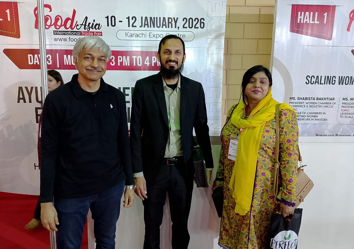 chefasad22's tweet photo. Day 2 – Food Asia 2026 | Karachi Expo Centre

Today I met a lot of people, visited different stalls, saw different products, and increased my knowledge. I met a lot of scientists at the conference and got the opportunity to learn from them

#FoodAsia2026 #FoodExhibition #FoodAsia https://t.co/DWBivJdOmH