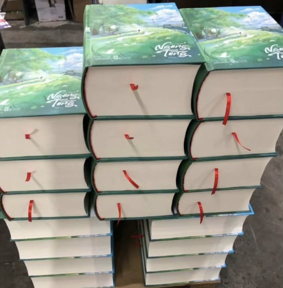 qinanyiyu's tweet image. The actual size of these vietnamese editions of Saye compared to the preview image 😭😭 1800 pages hahahaha