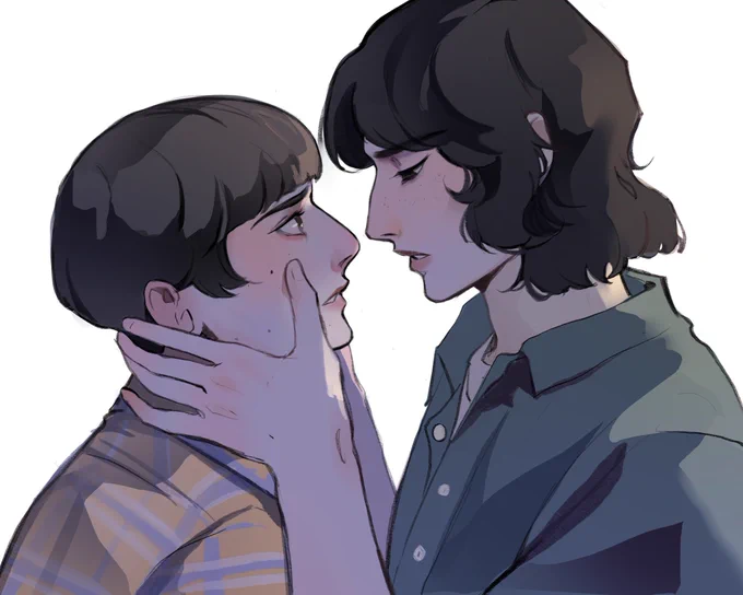 more #byler sketches because i want to see Will Byers being loved and hugged and kissed