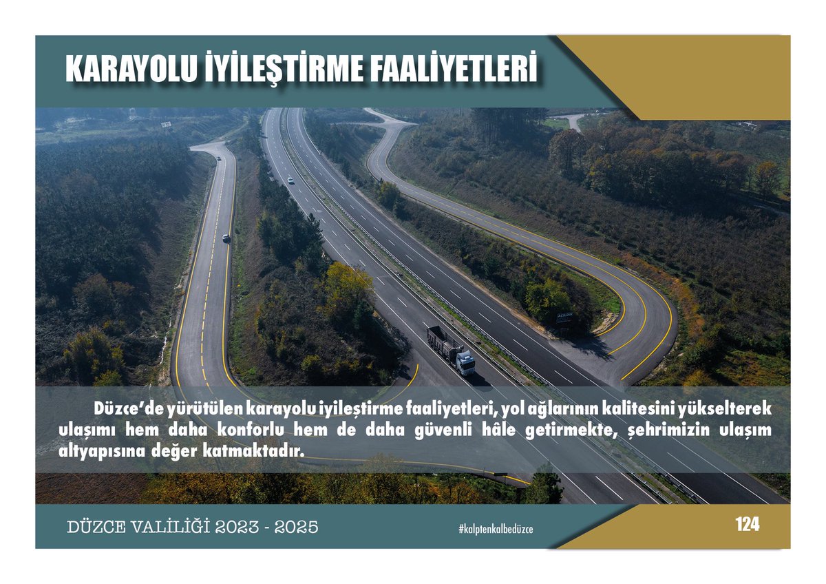 duzce_valiligi's tweet photo. 🛣️🚧 Karayolu İyileştirme Alanında Yaptığımız Çalışmalar ve Yatırımlar (2023–2025) https://t.co/MfbgWCBrrq