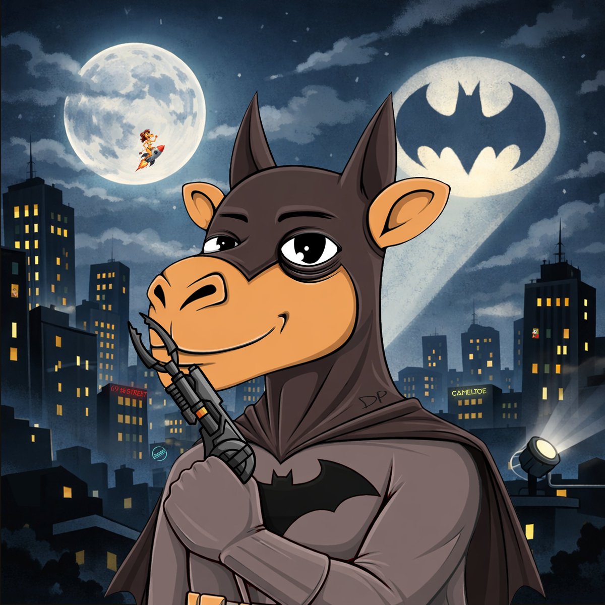 🐪🦇 <a href="/CamelToeDP/">$CamelToe by Digital Palm</a>  JUST WENT DARK 🦇🐪
The Cameltoe Dark Knight has entered the Cameltoe Custom Collection — battle suit on, signal in the sky, and scammers already running 😤💥
This hump-powered vigilante is here to sweep the chain, raise the floor, and protect the Camel Fam like
