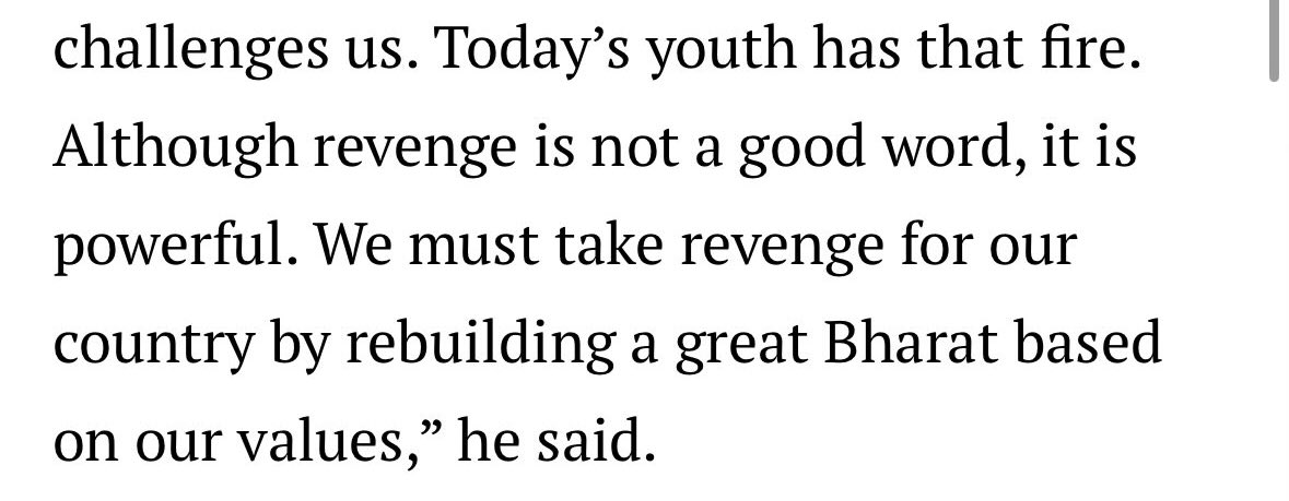He literally said this in the context of nation-building, not attacking anyone, suggesting that this force be used to “re-build the country based on its values”.