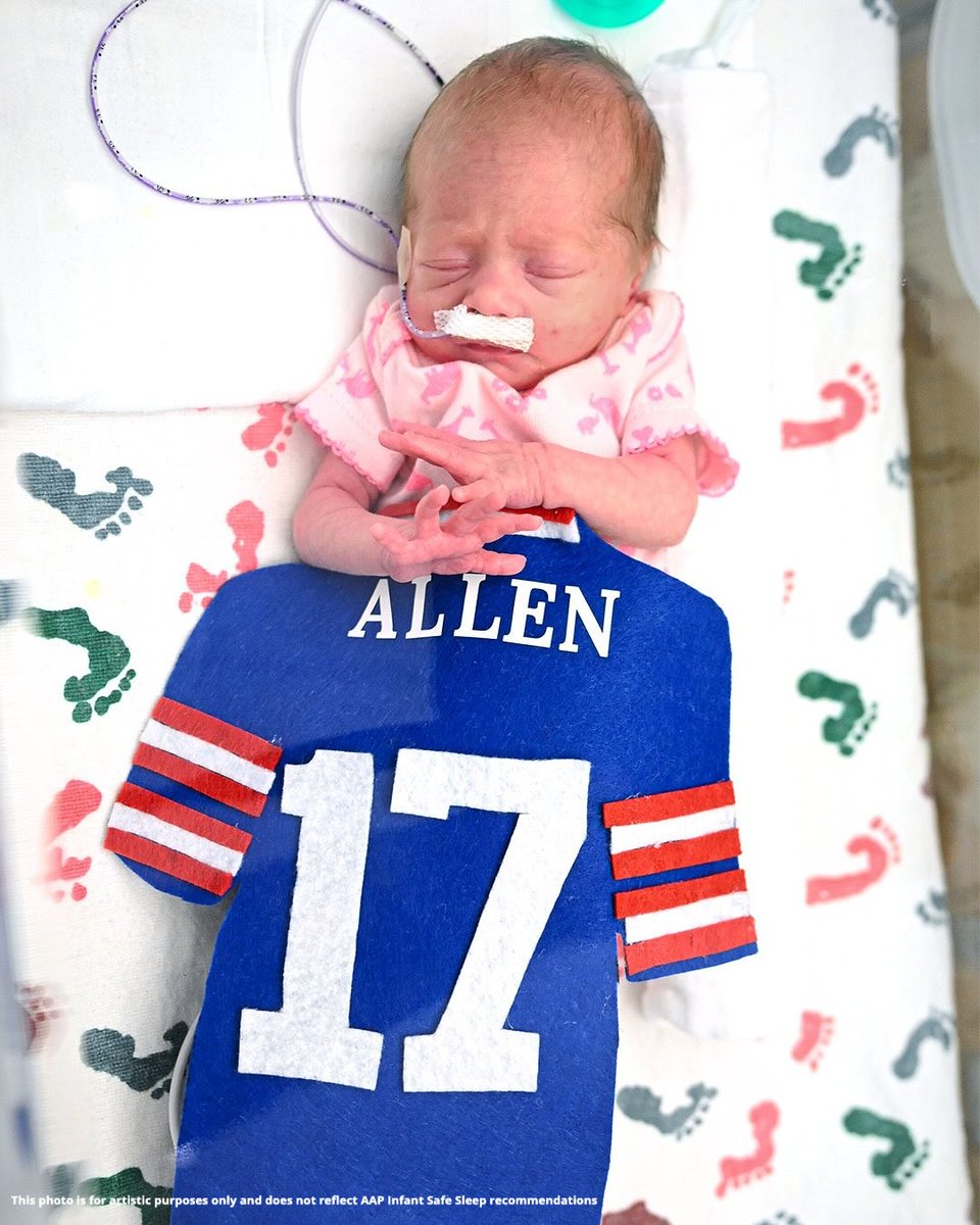 Kickoff is almost here, but this matchup already has two MVPs. 🏈

A mini Trevor Lawrence in the NICU at Wolfson Children’s Hospital and a mini Josh Allen at <a href="/GCHBuffalo/">Golisano Children’s Hospital of Buffalo</a> — both proving that strength can come in the smallest packages. 💪

We’re rooting for both of these little