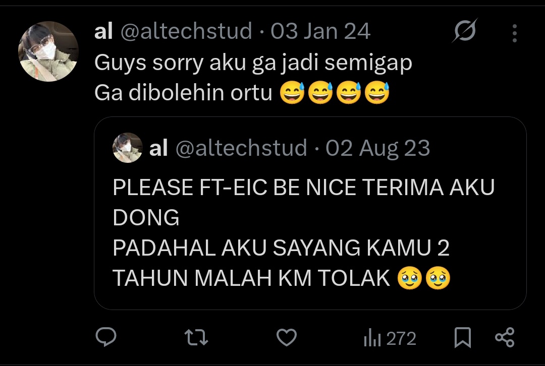 altechstud's tweet image. Gw ditahap udah nge TA...... 
bukan di FT-EIC......