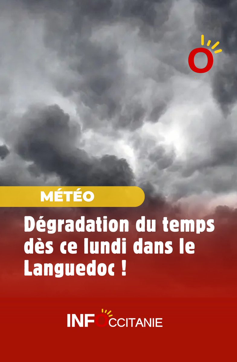 loicspadafora's tweet image. #Météo : dégradation du temps dès ce lundi dans le #Languedoc ⤵️ infoccitanie.fr/meteo-degradat…