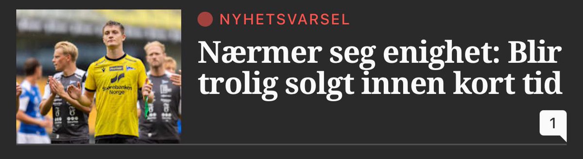 Kan ikke si så mye mer enn TUSEN TAKK!
En med hjertet på riktig plass når vi trengte han som mest. Lykke til💛