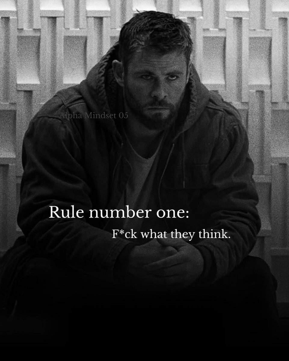 ManlinessNorms's tweet image. Rule #1.