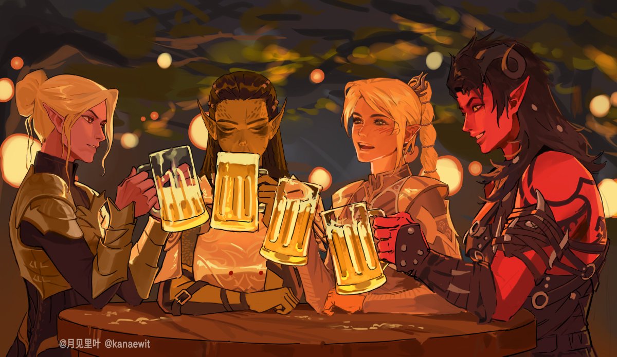 🍺🍺🍺🍺 ​​​
#baldursgate3 #Minthara #Shadowheart #Laezel #Karlach