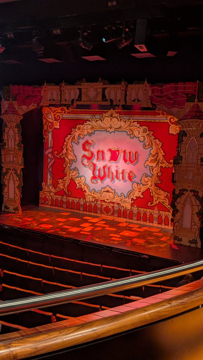 In my seat for the final show of Snow White looking forward to seeing <a href="/MarcPickering/">Marc Pickering</a> <a href="/ben_roddy/">Ben Roddy</a> <a href="/kaneoliverparry/">Kane Oliver Parry</a> and all the incredible cast one last time I am a little sad it's finishing today as I've gotten quite attached to this show and cast ❤️❤️