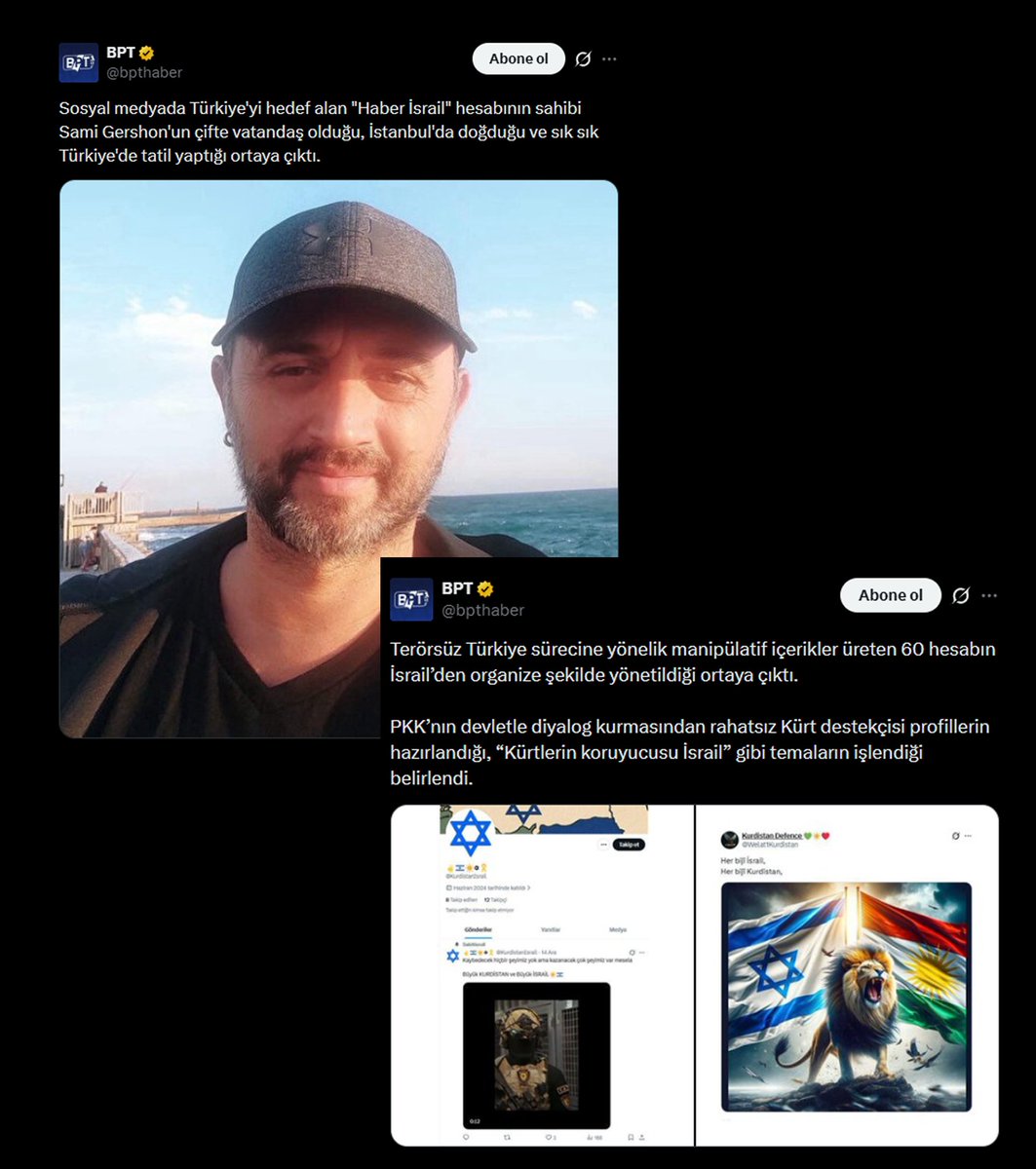 bpthaber's tweet image. BPT hakkında son zamanlarda “İsrail’den fonlanıyor” şeklinde ortaya atılan iddialar asılsızdır, mesnetsizdir ve açık bir iftiradır.
Bu iddiaları dillendiren Altay Cem Meriç ve benzeri hesaplar hakkında yasal süreç başlatıldığını kamuoyuna bildiririz.

Ayrıca, yapılan bu iftiralar…