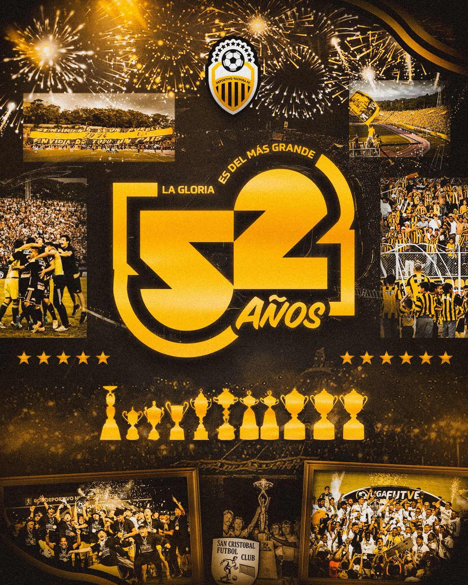 52 Años de Historia del más conocido del fútbol venezolano, innumerables figuras nacionales e internacionales la han vestido con orgullo, un honor para muchos haberla portado y sentido el cariño de su hinchada. Este año puede ser el de la 12 🌟. Vamos por mas!!!