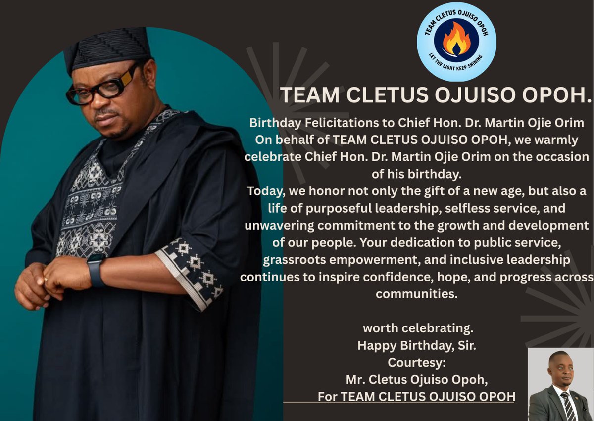 Cletus ojuiso Opoh tweet media