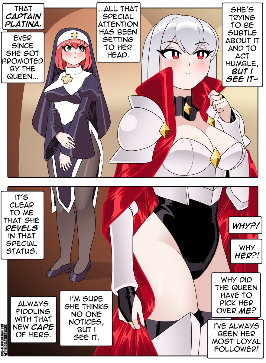 🖤 Jealousy? 🤍 #SisterAlice #HolyKnightPlatina #SorceressLena