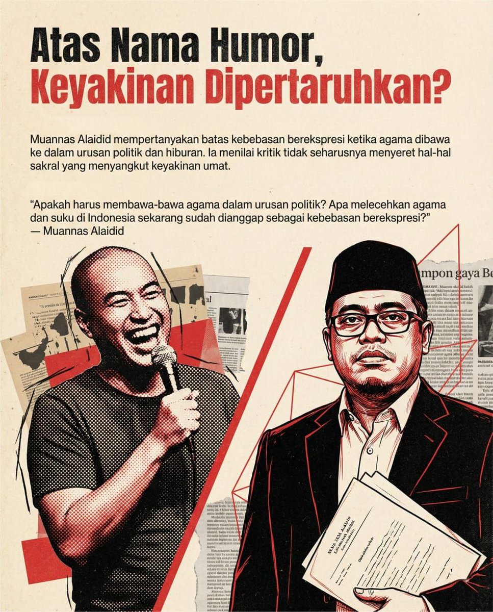 Bijaklah dalam bersatire, jangan sampai melampaui batas yang dilarang oleh agama.