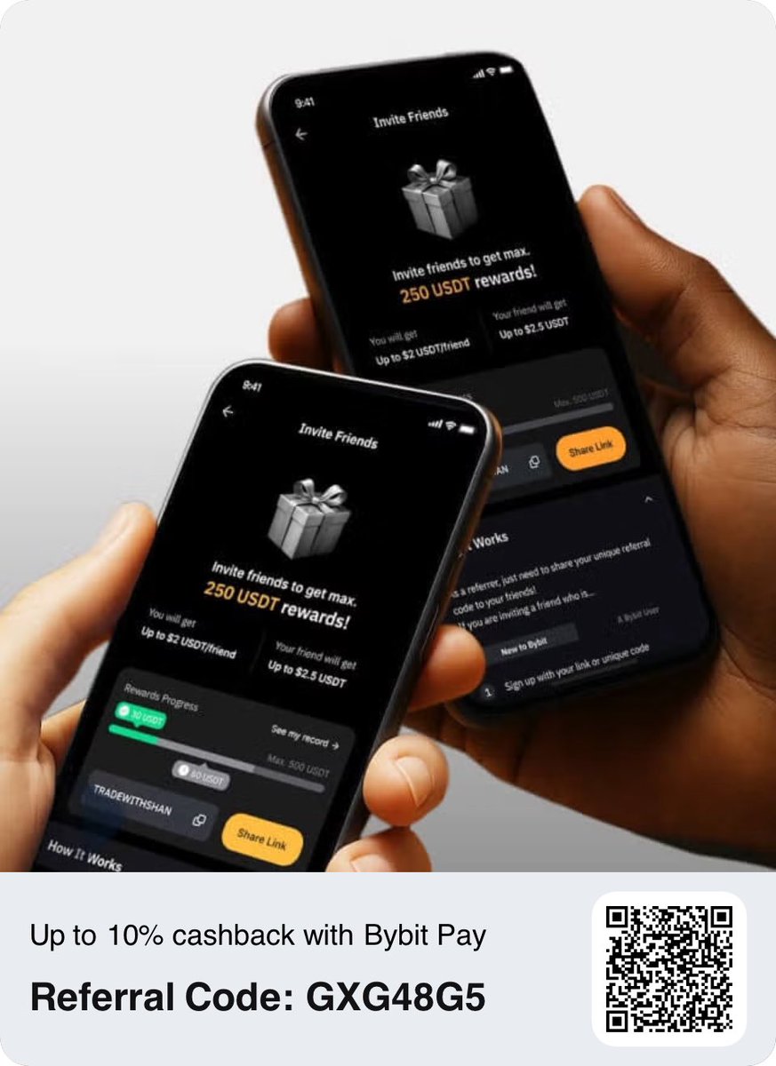 MagicBurden's tweet image. Hey! Activate Bybit Pay, a fast and easy way to send, receive and pay with crypto on Bybit. Use this link to get started and earn a welcome reward. You and your friend will both get rewards each! bybit.com/en/bybitpay?re…
#bybit #rewards