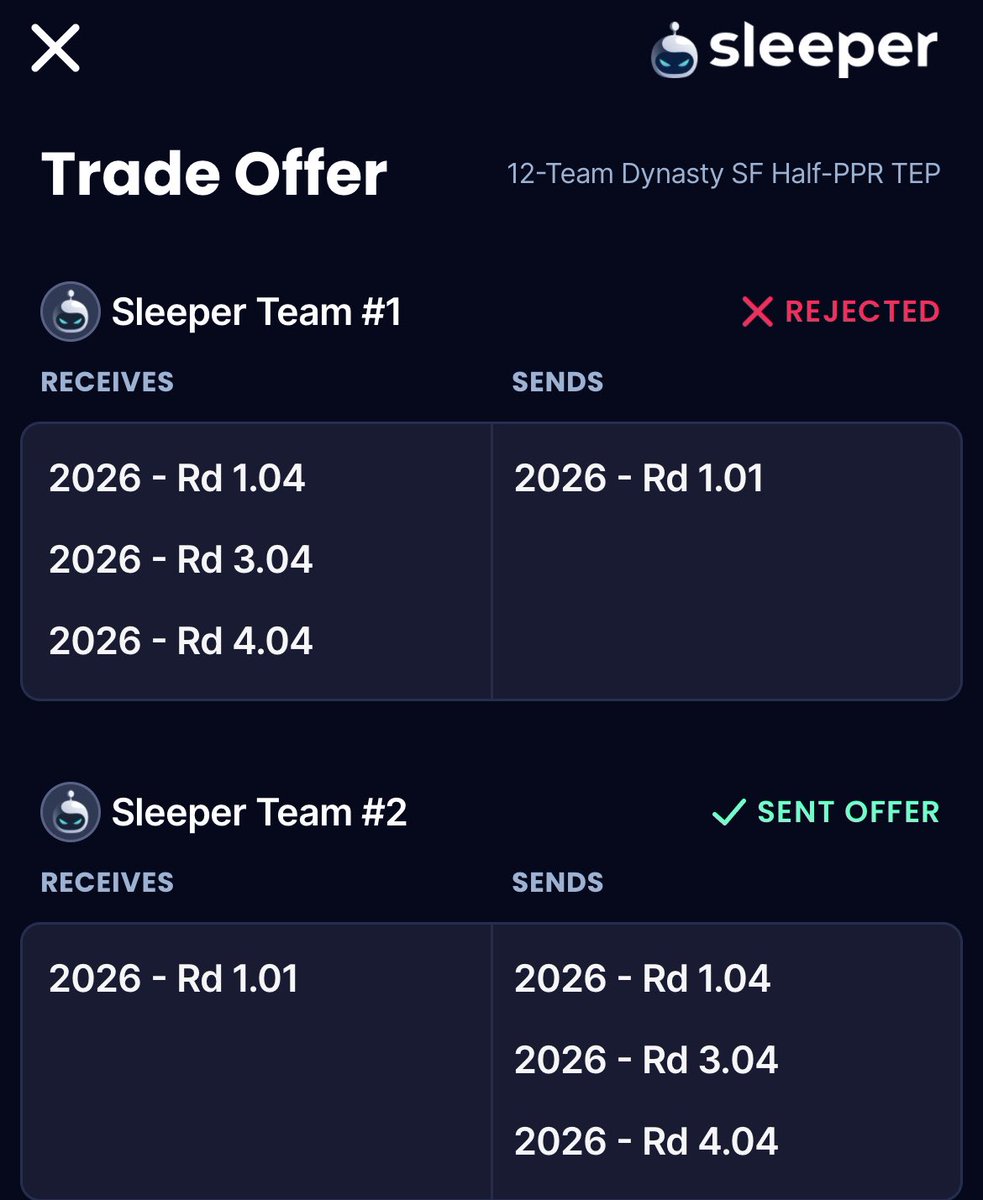 Dynasty Trade Calculator™⚖️ tweet media