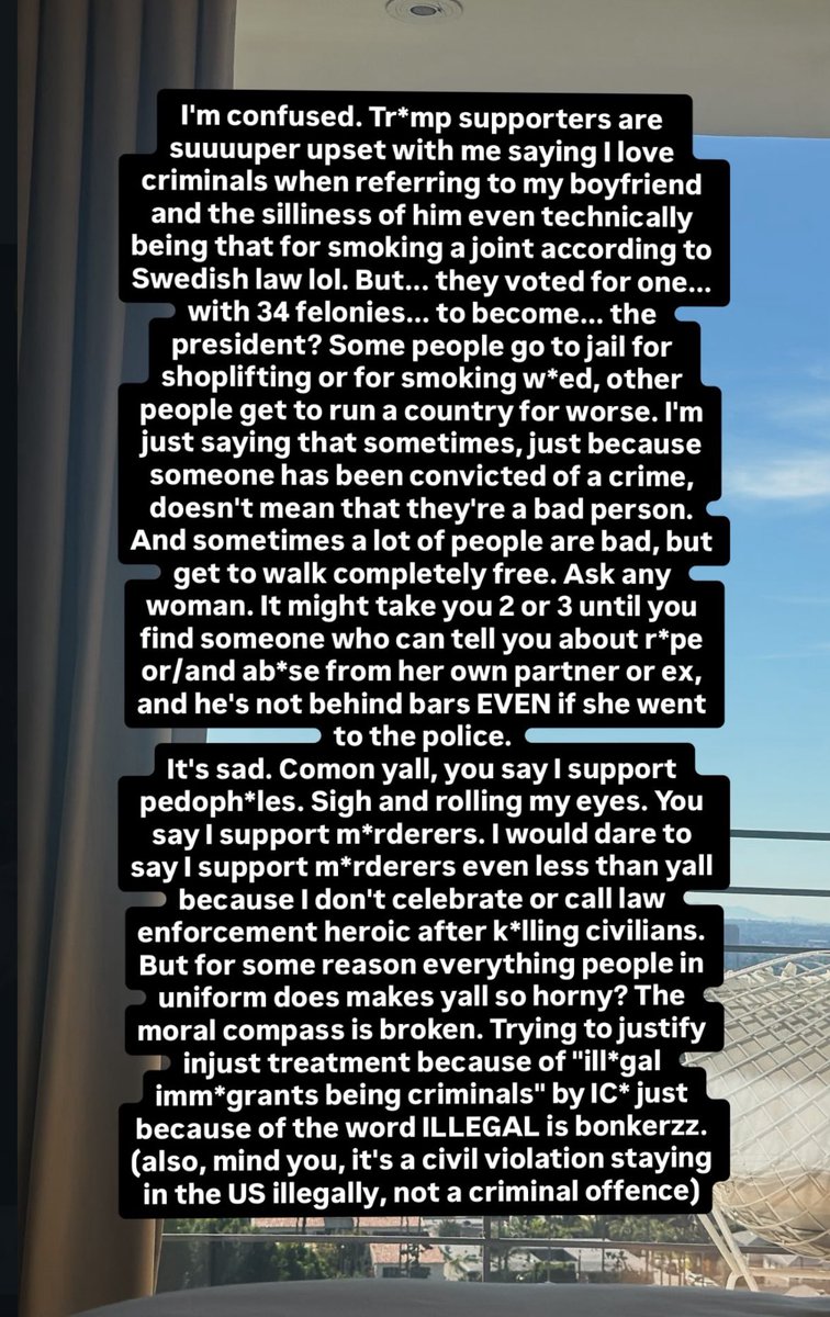 ZaraLarssonUSA_'s tweet image. I hope all the media outlets that posted she “loves drugs and criminals” yesterday are sure to make an update with this post as well!