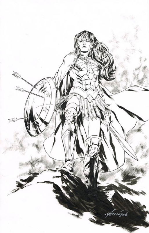 iamluke85's tweet photo. #wonderwoman artwork by #MarcusTo https://t.co/imAk0Vy8iF