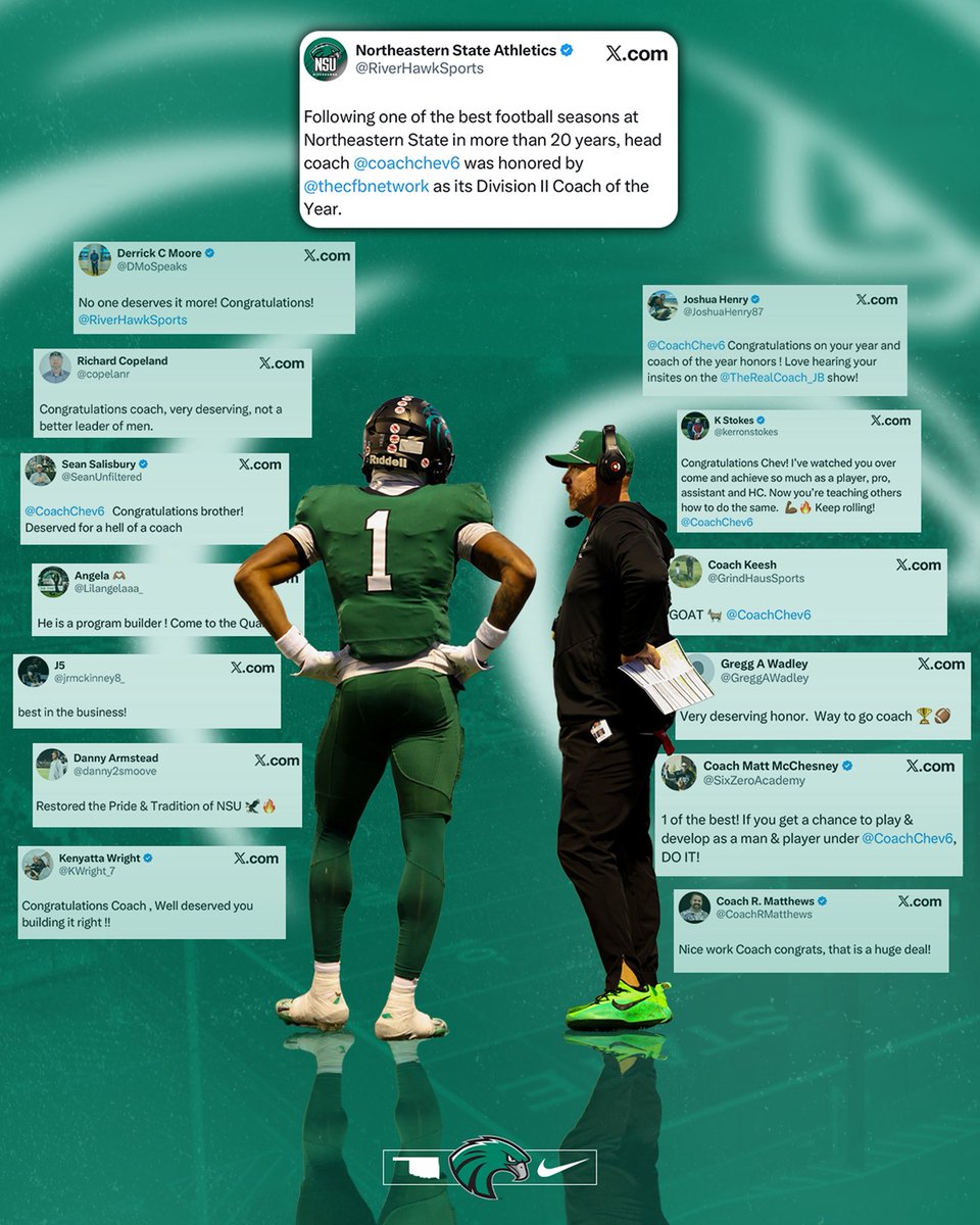 Northeastern State Football tweet media