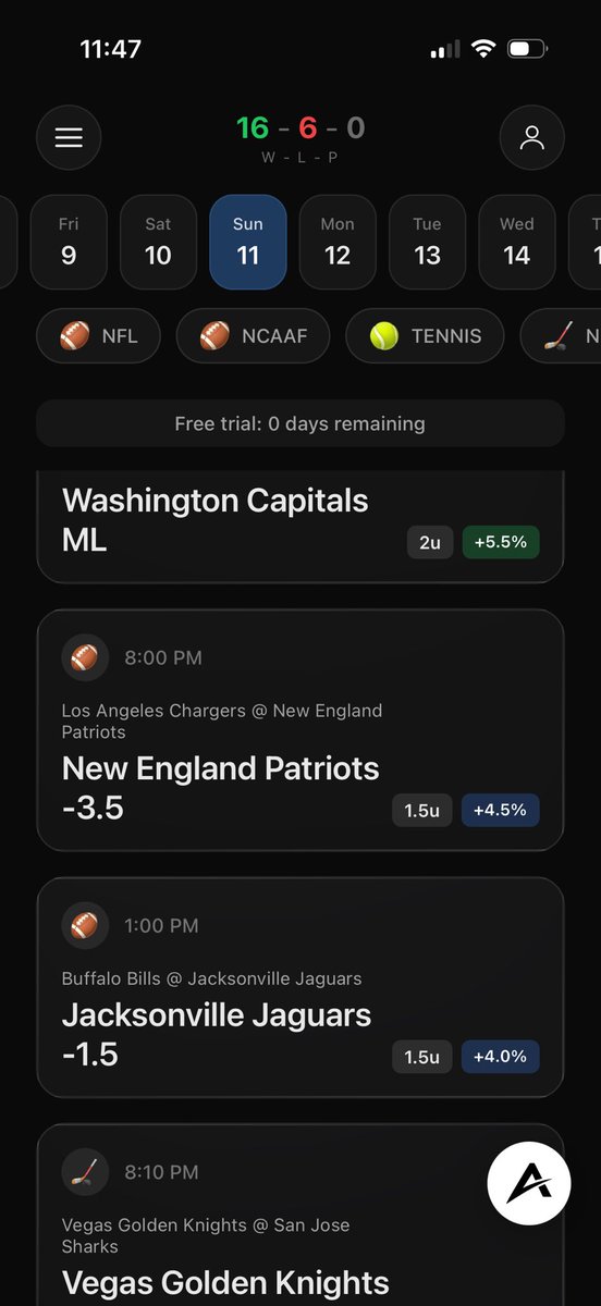 AlphaLineBets's tweet image. We have been training the code for AlphaLine picks. Alpha is 16-6 with a 4-0 sweep yesterday. 

AlphaLine will be launching in the App Store in the next week weeks. 

Here is today’s picks.