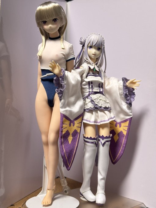 ひさびさに奥から引っ張り出してみたピュアニーモのリゼロエミリア😊
たしかまだxがTwitterだった頃にツイートした事があったなー。
本来のエミリアのヘッドがデカ過ぎて出来もイマイチで😭
だからスケールフィギュアから頭部を移植したんだっけ。今見てもいい感じ…。ボディは貧相だけど。😁 