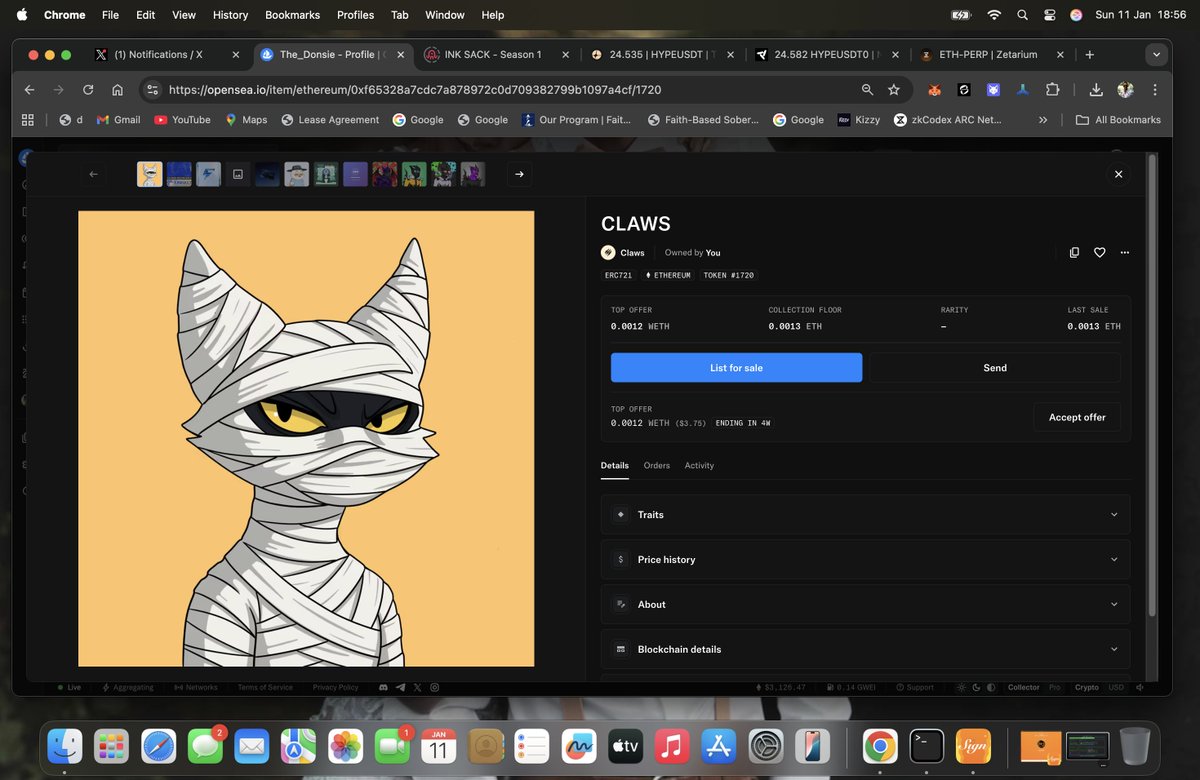 Got my <a href="/Clawsxnft/">Claws</a> 

All minted out.

gClaw