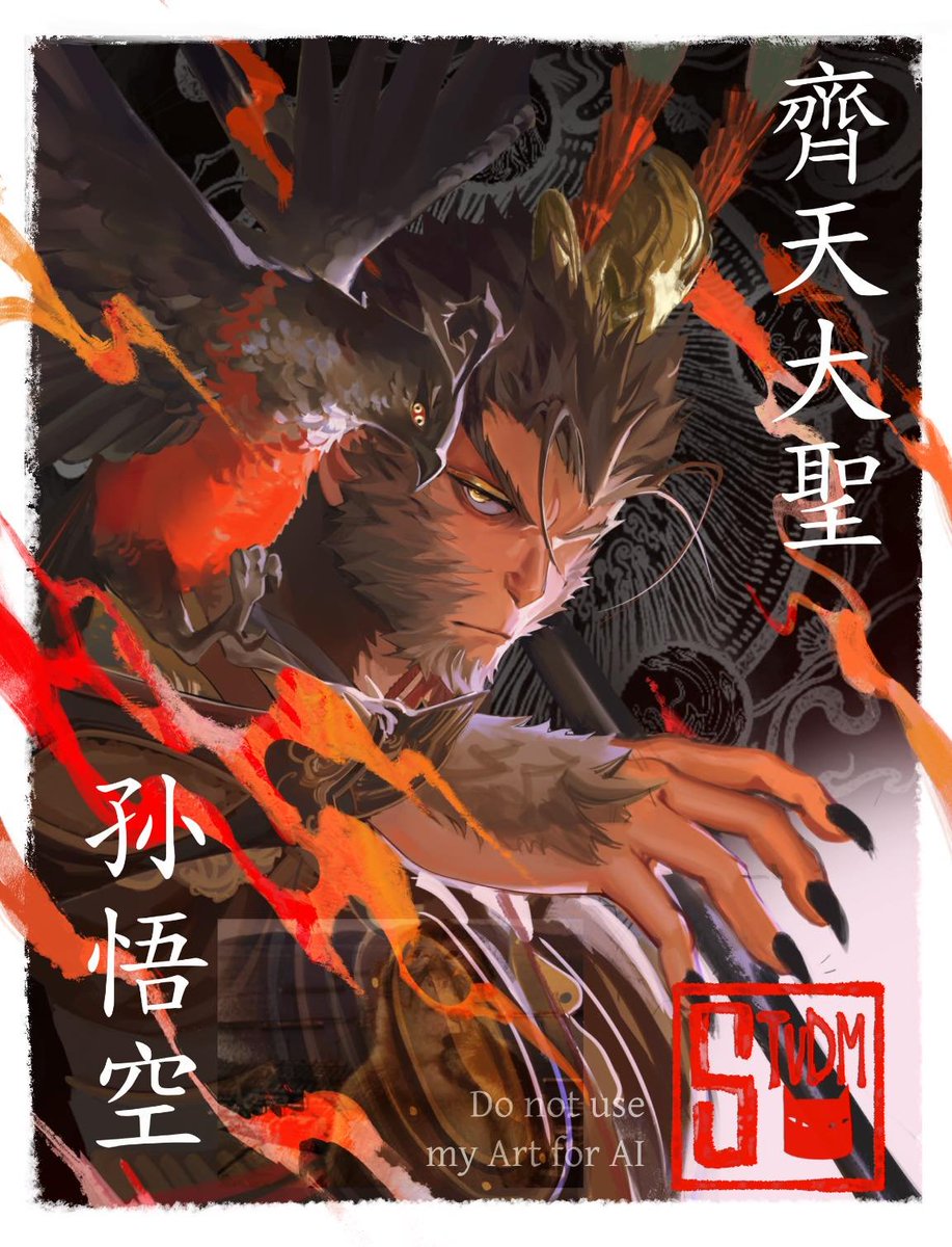 Stvdm_'s tweet photo. “Eyes of Flame”🐒🐒

#jttw #Wukong https://t.co/6XsZ32vJWG